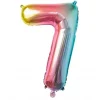 Ballon Mylar Chiffre 7 Iris Pastel 86 Cm