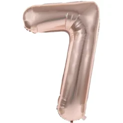 Ballon Mylar Chiffre 7 Rose Gold 86Cm