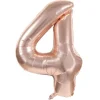 Ballon Mylar Chiffre 4 Rose Gold 86Cm