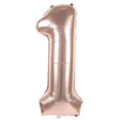 Ballon Mylar Chiffre 1 Rose Gold 86Cm