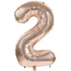 Ballon Mylar Chiffre 2 Rose Gold