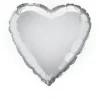 Ballon Mylar Coeur Argent 45 Cm