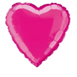 Ballon Mylar Coeur Fuchsia 45 Cm