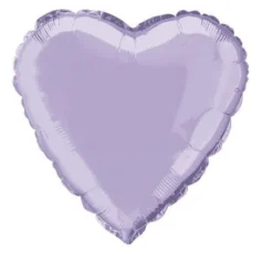 Ballon Mylar Coeur Mauve 45 Cm