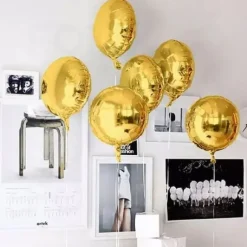 Ballon Mylar Rond Or 45 Cm
