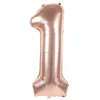 Ballon Mylar Rose Gold Chiffre 1 1M