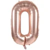 Ballon Mylar Rose Gold Chiffre 0 1M