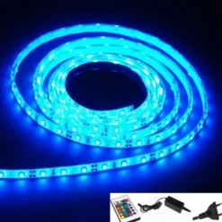 Bande Ruban Led Lumineux Flexible Plat 150 Led Bleu