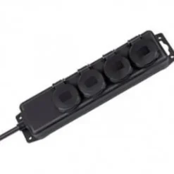 Bloc Multiprise Tanche Noir 4 Entr Es Pour Ext Rieur