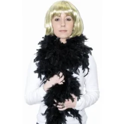 Boa En Plume Noir