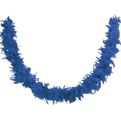 Boa Plumes Bleu Fonc