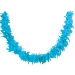 Boa Plumes Bleu Turquoise