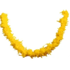 Boa Plumes Jaune