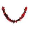 Boa Plumes Noir Et Rouge