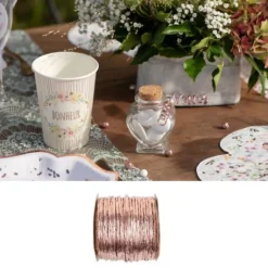 Bobine De Cordon Papier M Tallis Rose Gold
