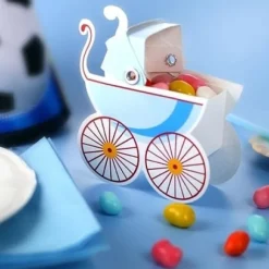 Boite A Drag Es Bapt Me Poussette Bleu Ciel X 10 Pi Ces