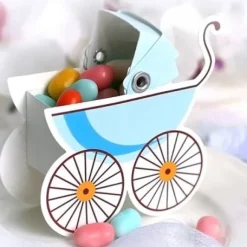 Boite A Drag Es Bapt Me Poussette Bleu Ciel X 10 Pi Ces