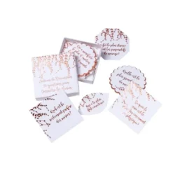 Boite De Jeu De 35 Cartes Lanceur De Discussion Rose Gold