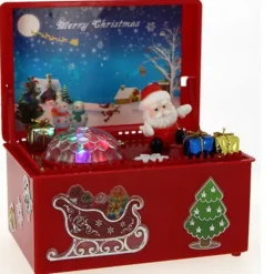 Boite De Noel Lumineuse Et Musicale