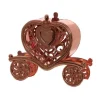 Boite Dragees Plexi Carrosse Rose Gold
