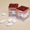 Boite Dragees Plexi Lego Rose Gold