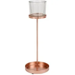 Bougeoir Bilbao Sur Pied Rose Gold