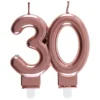 Bougie Anniversaire 30 Ans Rose Gold