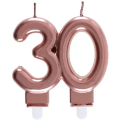 Bougie Anniversaire 30 Ans Rose Gold
