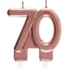Bougie Anniversaire 70 Ans Rose Gold
