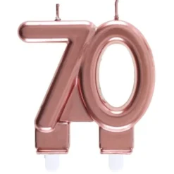Bougie Anniversaire 70 Ans Rose Gold