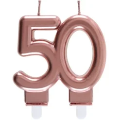 Bougie Anniversaire 50 Ans Rose Gold