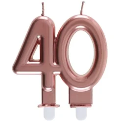 Bougie Anniversaire 40 Ans Rose Gold