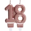 Bougie Anniversaire 18 Ans Rose Gold