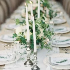 Bougie Chandelier Mariage Blanc Nacr X 10 Pi Ces