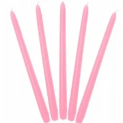 Bougie Chandelier Mariage Rose X 10 Pi Ces