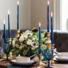 Bougie Chandelier Mariage Bleu Marine X 10 Pi Ces