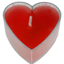 Bougie Chauffe Plat Coeur Rouge X 4 Pi Ces
