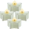 Bougie Chauffe Plat Papillon Blanc X 4 Pi Ces