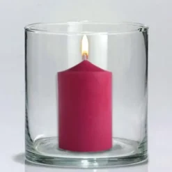 Bougie Cylindrique Fuchsia 10Cm