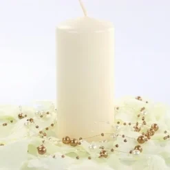 Bougie Cylindrique Ivoire 12Cm