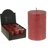 Bougie Cylindrique Rouge 10Cm