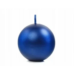 Bougie Mariage Boule Bleu Marine 6Cm X 10 Pi Ces