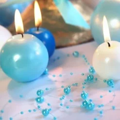 Bougie Mariage Boule Turquoise 6Cm