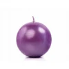 Bougie Mariage Boule Violet 6Cm X 10 Pi Ces