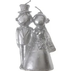 Bougie Mariage Mr Mrs Argent