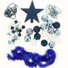 Boule De Noel Bleu Et Blanc En Kit X44 Pi Ces