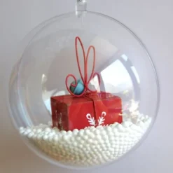 Boule De Noel Transparente A Remplir 10Cm