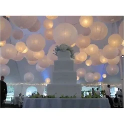 Boule En Papier Lampion M Tallis E Argent 30Cm X 2 Pi Ces