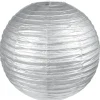 Boule En Papier Lampion M Tallis E Argent 50 Cm