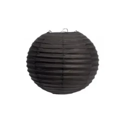Boule En Papier Lampion Noir 30Cm X 2 Pi Ces